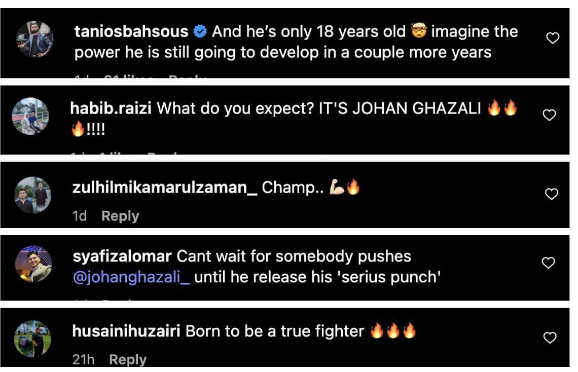 Comments from Instagram